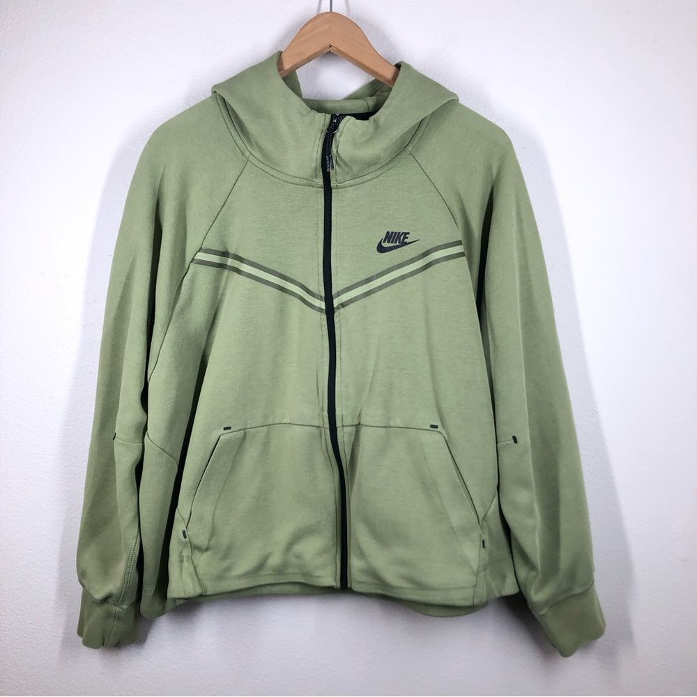 Nike Sportswear Tech Fleece Green Windrunner Hoodie Plus Size 2X DA2044-334